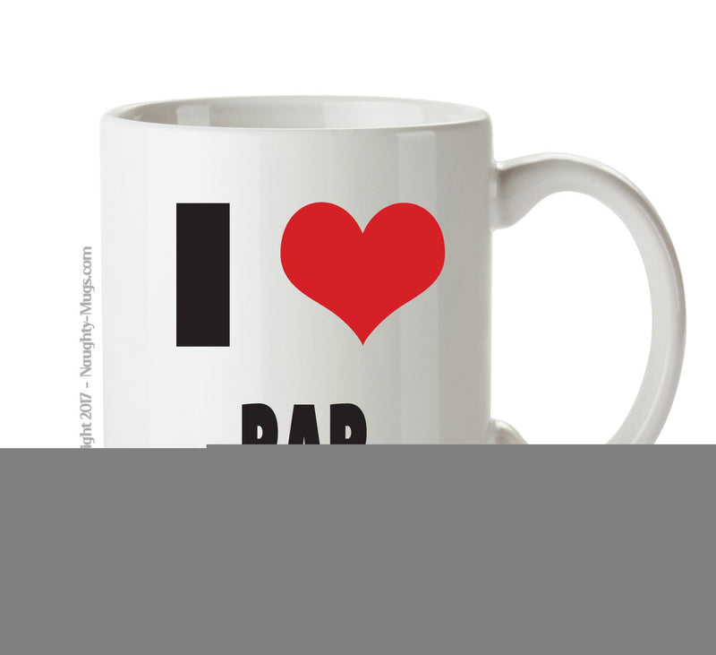 I LOVE RAP I Love Mug Personalised ADULT OFFICE MUG