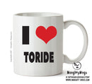 I LOVE TO RIDE I Love Mug Personalised ADULT OFFICE MUG