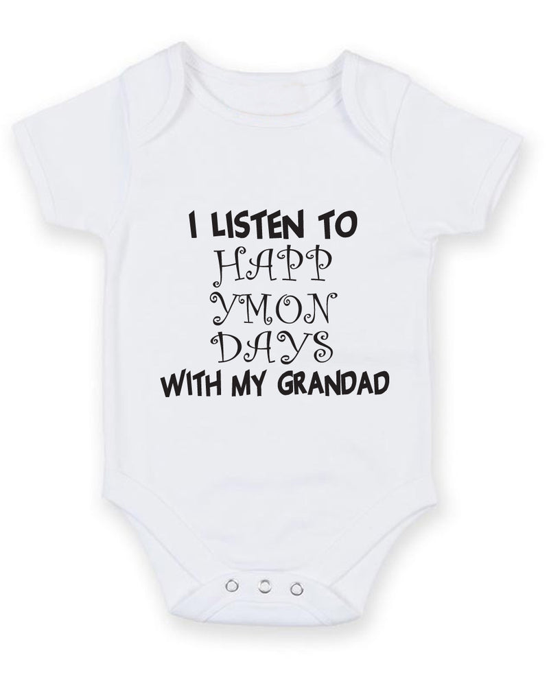 I Listen to Happy Mondays with my Grandad Baby Grow Bodysuit