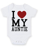 I Love My Auntie 2 Baby Grow Bodysuit