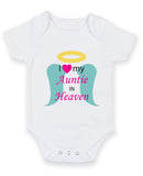 I Love My Auntie In Heaven 2 Baby Grow Bodysuit