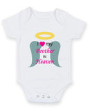 I Love My Brother In Heaven 2 Baby Grow Bodysuit