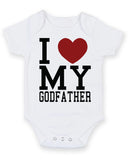 I Love My Godfather 2 Baby Grow Bodysuit
