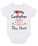 I Love My Godfather This Much Baby Grow Bodysuit