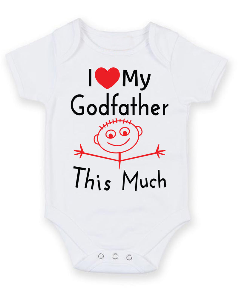 I Love My Godfather This Much Baby Grow Bodysuit