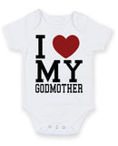 I Love My Godmother 2 Baby Grow Bodysuit