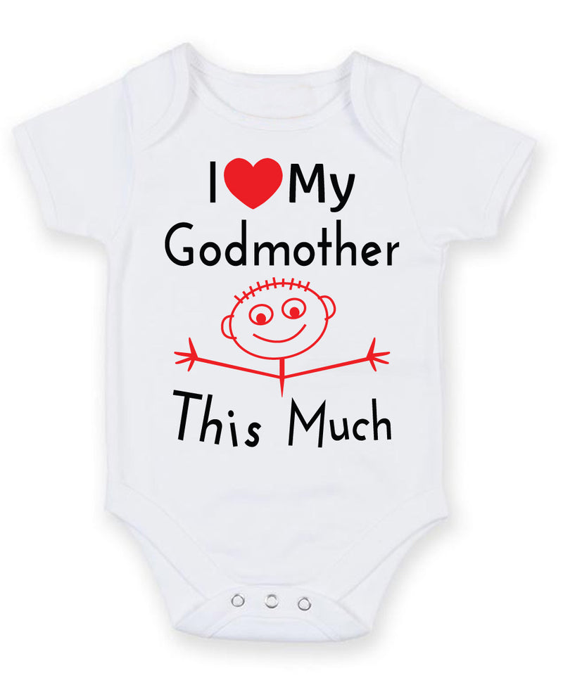I Love My Godmother This Much Baby Grow Bodysuit