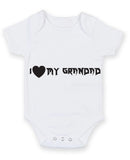 I Love My Grandad 2 Baby Grow Bodysuit