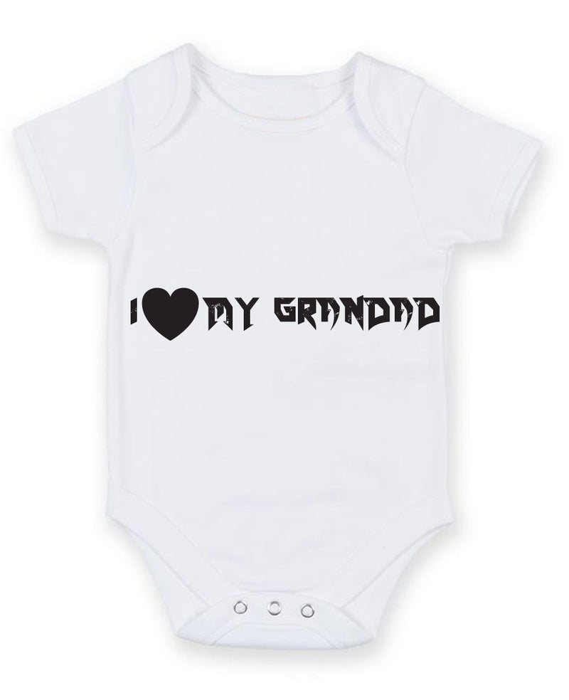 I Love My Grandad 2 Baby Grow Bodysuit