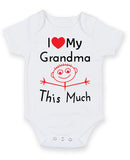 I Love My Grandma This Much Baby Grow Bodysuit