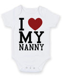 I Love My Nanny 2 Baby Grow Bodysuit