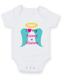 I Love My Nanny In Heaven Baby Grow Bodysuit