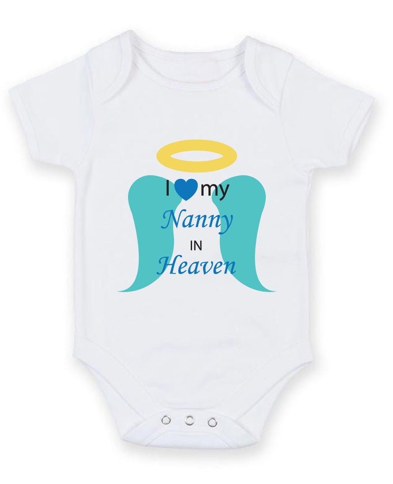 I Love My Nanny In Heaven 2 Baby Grow Bodysuit