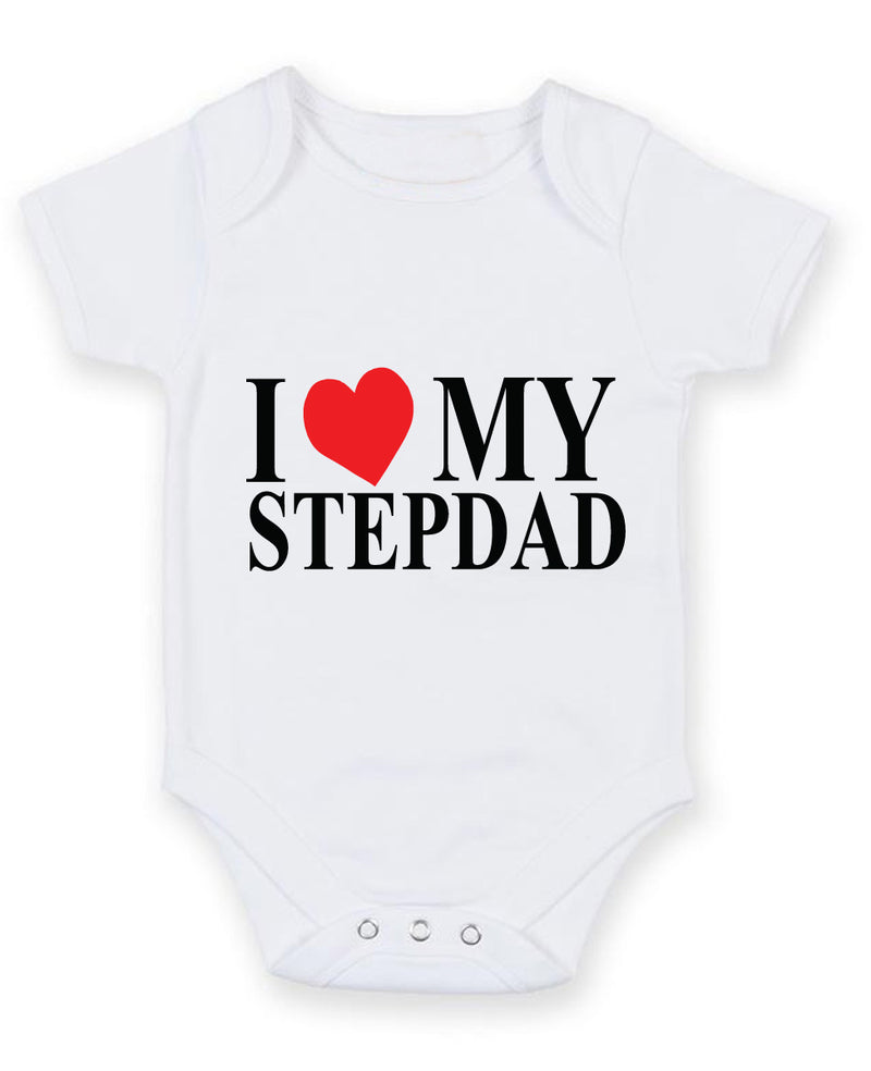 I Love My Stepdad Baby Grow Bodysuit
