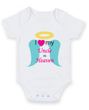 I Love My Uncle In Heaven Baby Grow Bodysuit