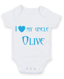 I Love My Uncle Olive Baby Grow Bodysuit
