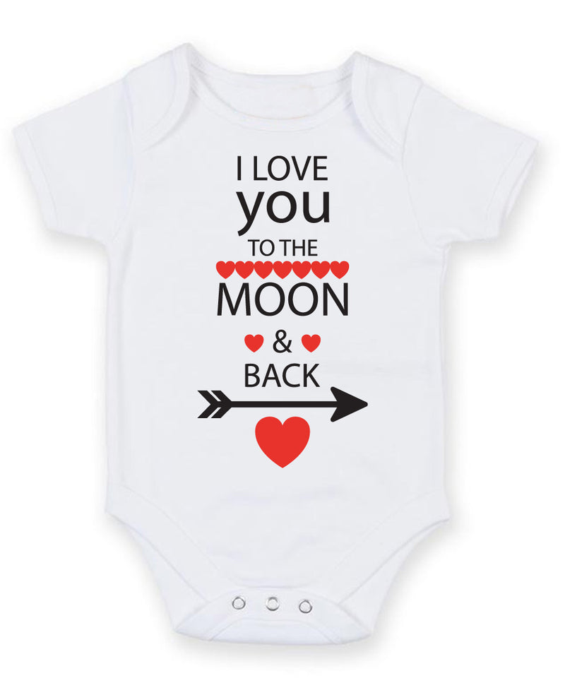 I Love You To The Moon and Back Baby Grow Bodysuit