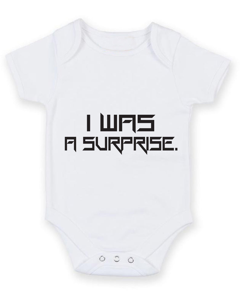 I Was A Surprise Baby Grow Bodysuit