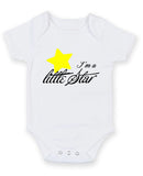 I Am A Little Star Personalised Baby Boy Girl Unisex Short Sleeve Bodysuit