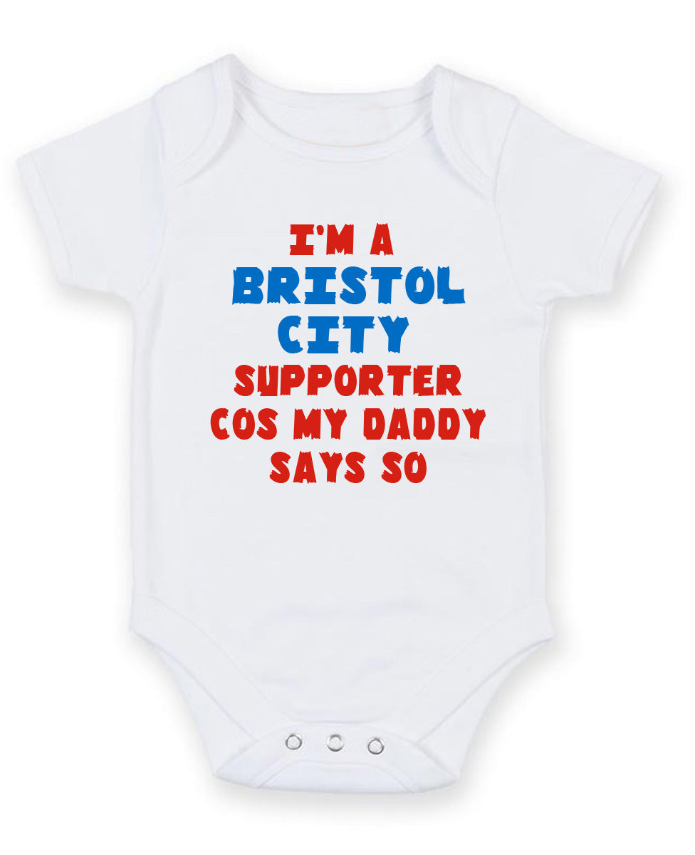 I Am Bristol City Supporter Personalised Baby Boy Girl Unisex Short Sleeve Bodysuit – I Am Bristol City Supporter Personalised Baby Boy Girl Unisex Short Sleeve