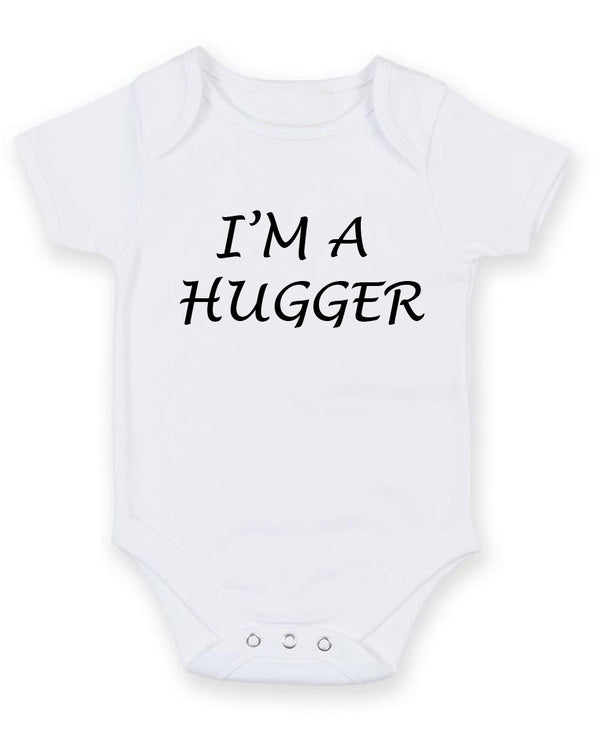 I Am Hugger Personalised Baby Boy Girl Unisex Short Sleeve Bodysuit