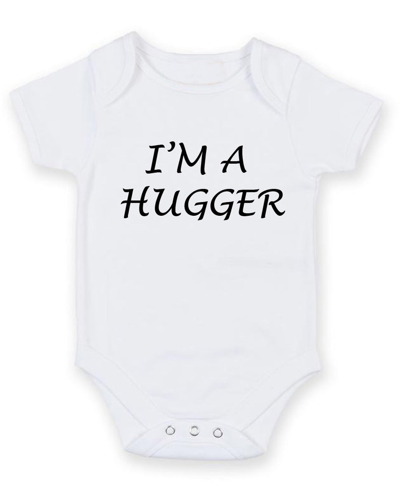 I Am Hugger Personalised Baby Boy Girl Unisex Short Sleeve Bodysuit