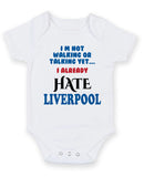 I Am Not Walking Or Talking Yet 01 Personalised Baby Boy Girl Unisex Short Sleeve Bodysuit