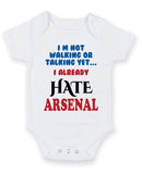 I Am Not Walking Or Talking Yet 03 Personalised Baby Boy Girl Unisex Short Sleeve Bodysuit