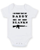 I Am Proof That My Daddy Personalised Baby Boy Girl Unisex Short Sleeve Bodysuit