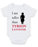 I Am Taller Than Tyrion Personalised Baby Boy Girl Unisex Short Sleeve Bodysuit