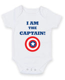 I Am The Captain Personalised Baby Boy Girl Unisex Short Sleeve Bodysuit