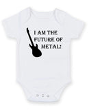 I Am The Future Of Metal Personalised Baby Boy Girl Unisex Short Sleeve Bodysuit
