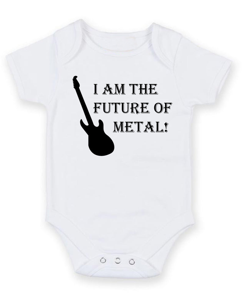 I Am The Future Of Metal Personalised Baby Boy Girl Unisex Short Sleeve Bodysuit