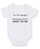 I Am The Youngest Personalised Baby Boy Girl Unisex Short Sleeve Bodysuit