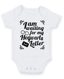 I Am Waiting For My Hogwarts Letter Personalised Baby Boy Girl Unisex Short Sleeve Bodysuit
