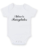 I Belive In Fairytales Personalised Baby Boy Girl Unisex Short Sleeve Bodysuit