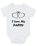 I Love My Daddy Personalised Baby Boy Girl Unisex Short Sleeve Bodysuit
