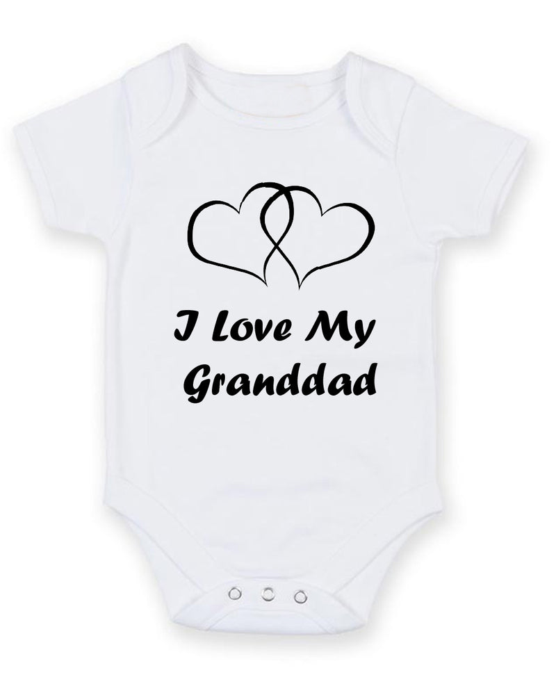 I Love My Granddad Personalised Baby Boy Girl Unisex Short Sleeve Bodysuit