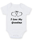 I Love My Grandma Personalised Baby Boy Girl Unisex Short Sleeve Bodysuit