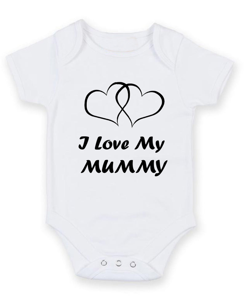 I Love My Mummy Personalised Baby Boy Girl Unisex Short Sleeve Bodysuit