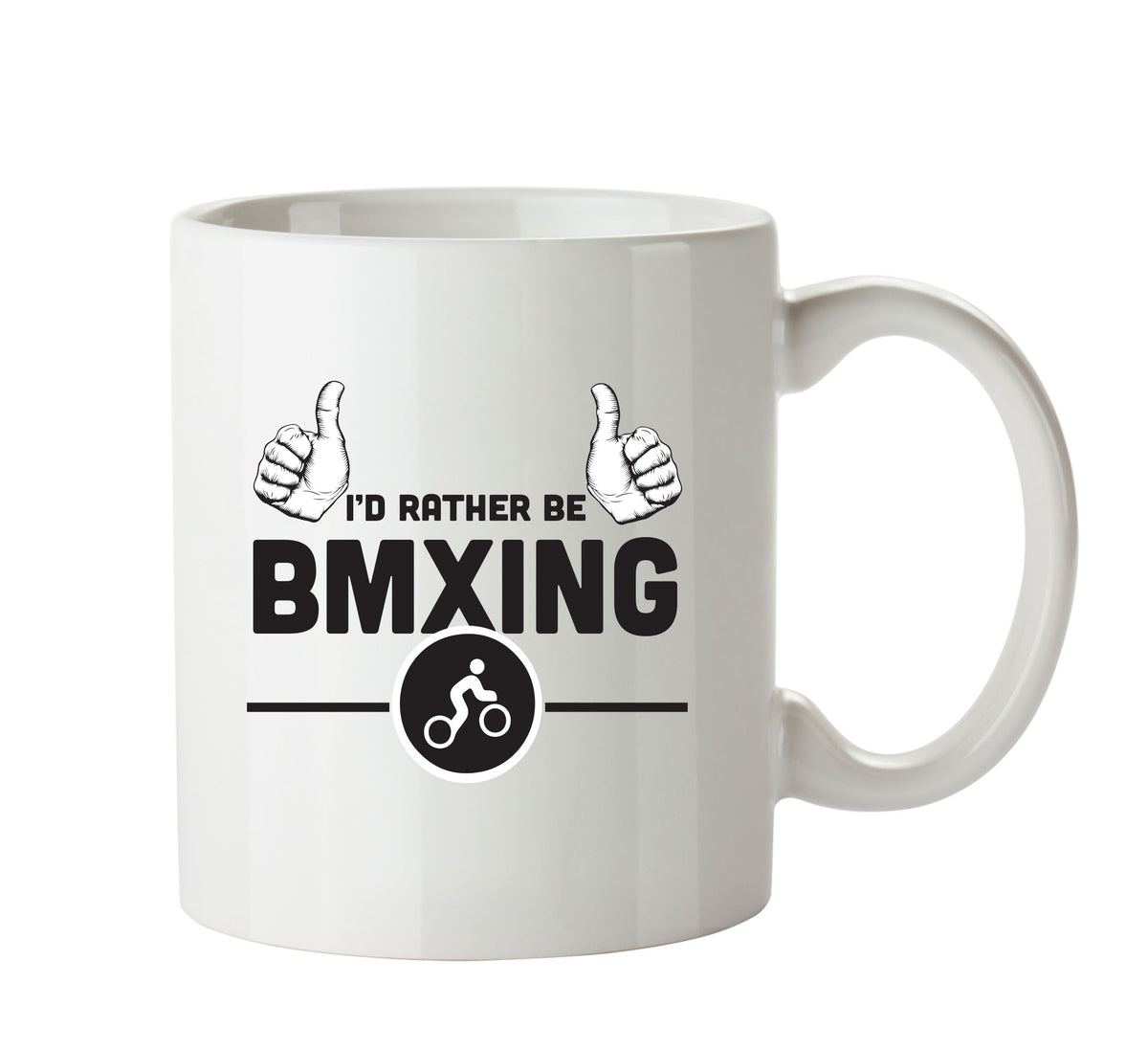 I'd Rather Be BMXING Personalised ADULT OFFICE MUG – printed mug product image 1