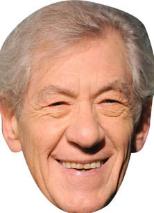 Ian Mckellen TV STAR Celebrity Face Mask Fancy Dress Cardboard Costume Mask