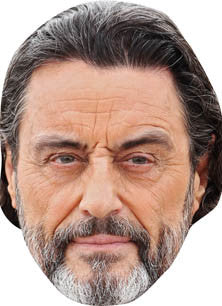 Ian Mcshane TV STAR Celebrity Face Mask Fancy Dress Cardboard Costume Mask