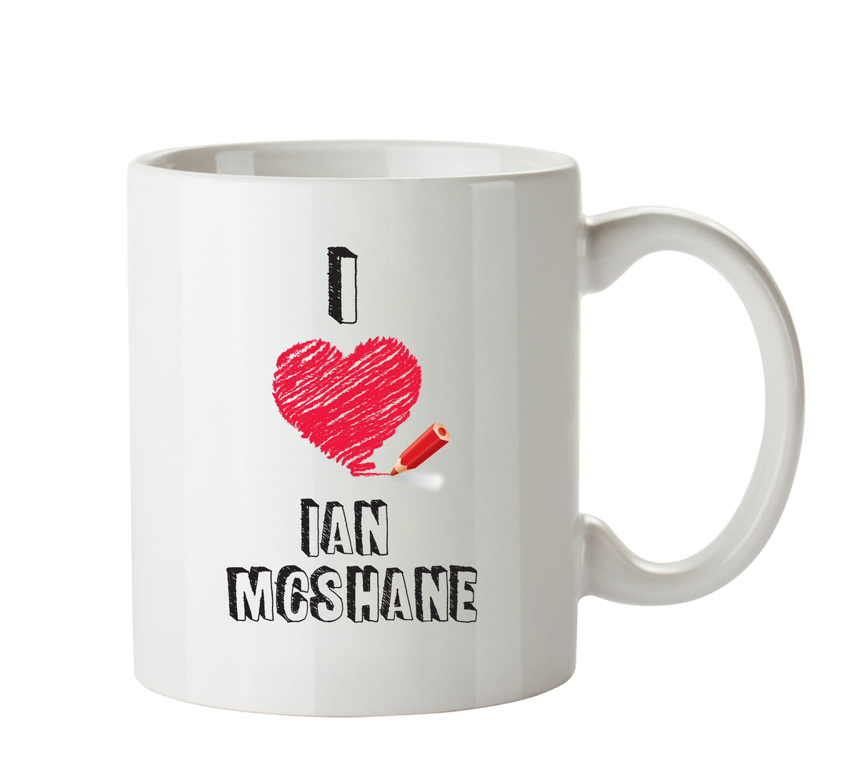 I Love Ian Mcshane Celebrity Mug Office Mug – printed mug product image 1