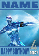 Iceman THEME INSPIRED Style PERSONALISED Kids Adult FUNNY Birthday Card