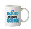 Id Rather Be Bishops Finger Personalised ADULT OFFICE MUG