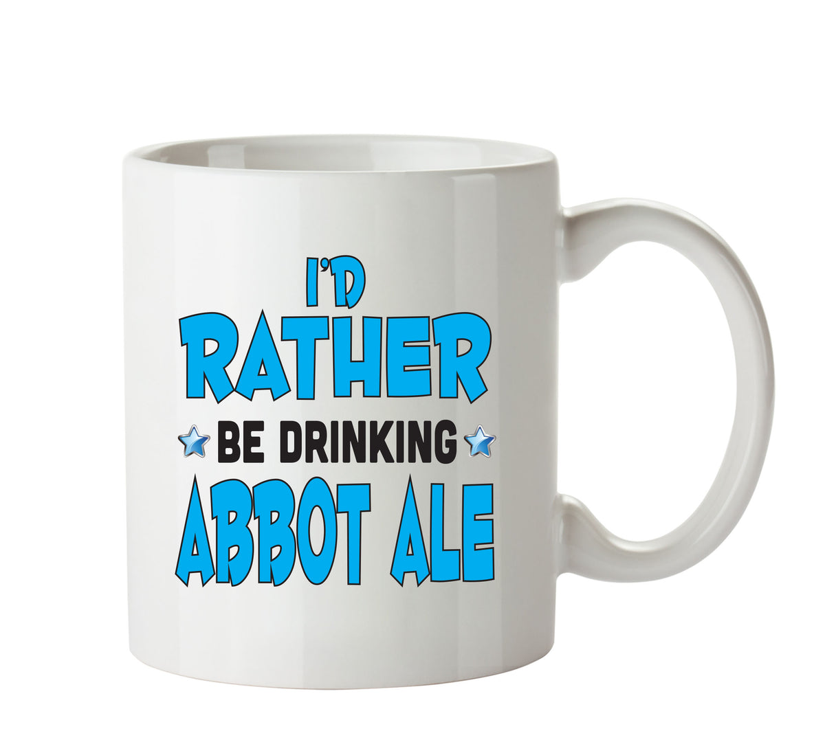 I'd Rather Be DRINKING Abbot Ale Personalised ADULT OFFICE MUG – printed mug product image 1