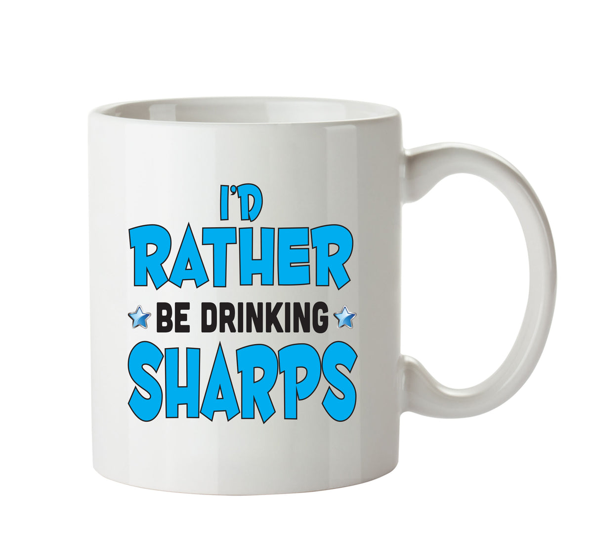 I'd Rather Be DRINKING Sharps Personalised ADULT OFFICE MUG – printed mug product image 1