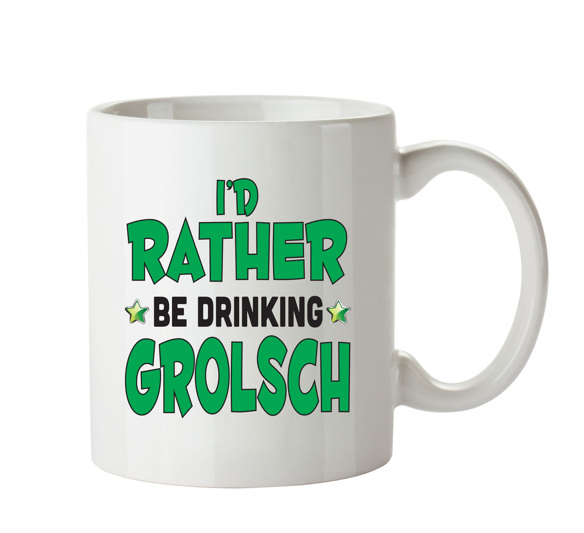I'd Rather Be DRINKING A PINT Of Grolsch Personalised ADULT OFFICE MUG – printed mug product image 1