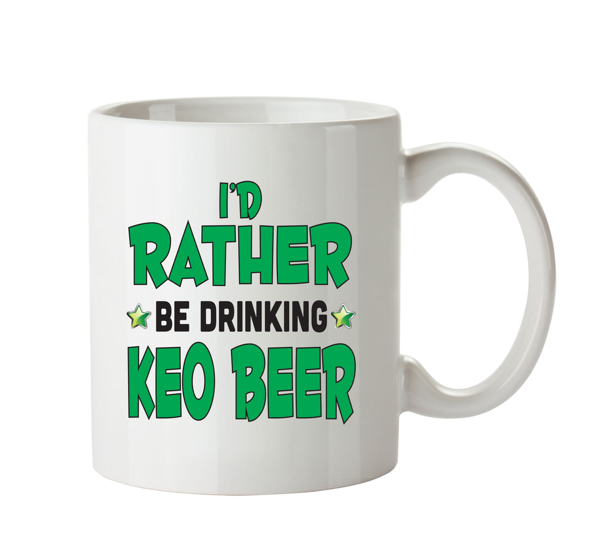 I'd Rather Be DRINKING A PINT Of Keo Beer Personalised ADULT OFFICE MUG – printed mug product image 1